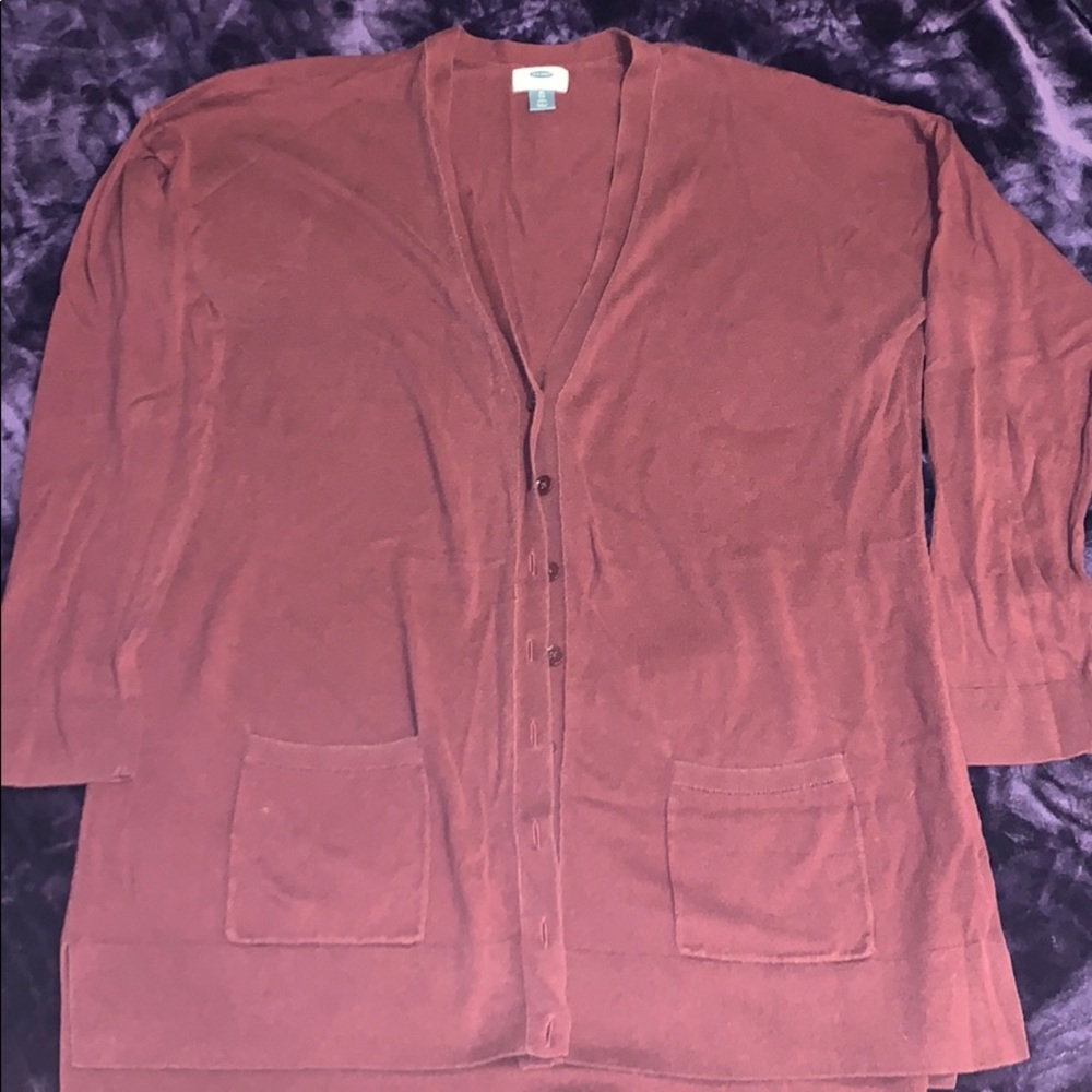 Women’s Old Navy burgundy cardigan XL TALL